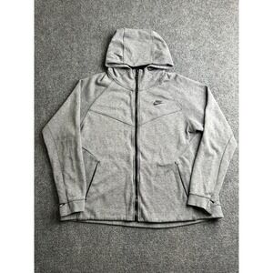 Womens Hoodie Nike Full Zip Gray, Size 1X